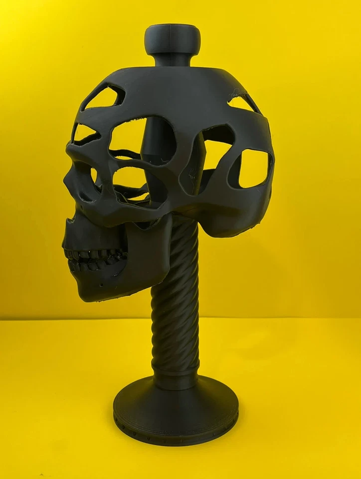 Skull Helmet and Mask Display Stand – Adjustable Skeleton Design for Helmets - Image 4 of 4