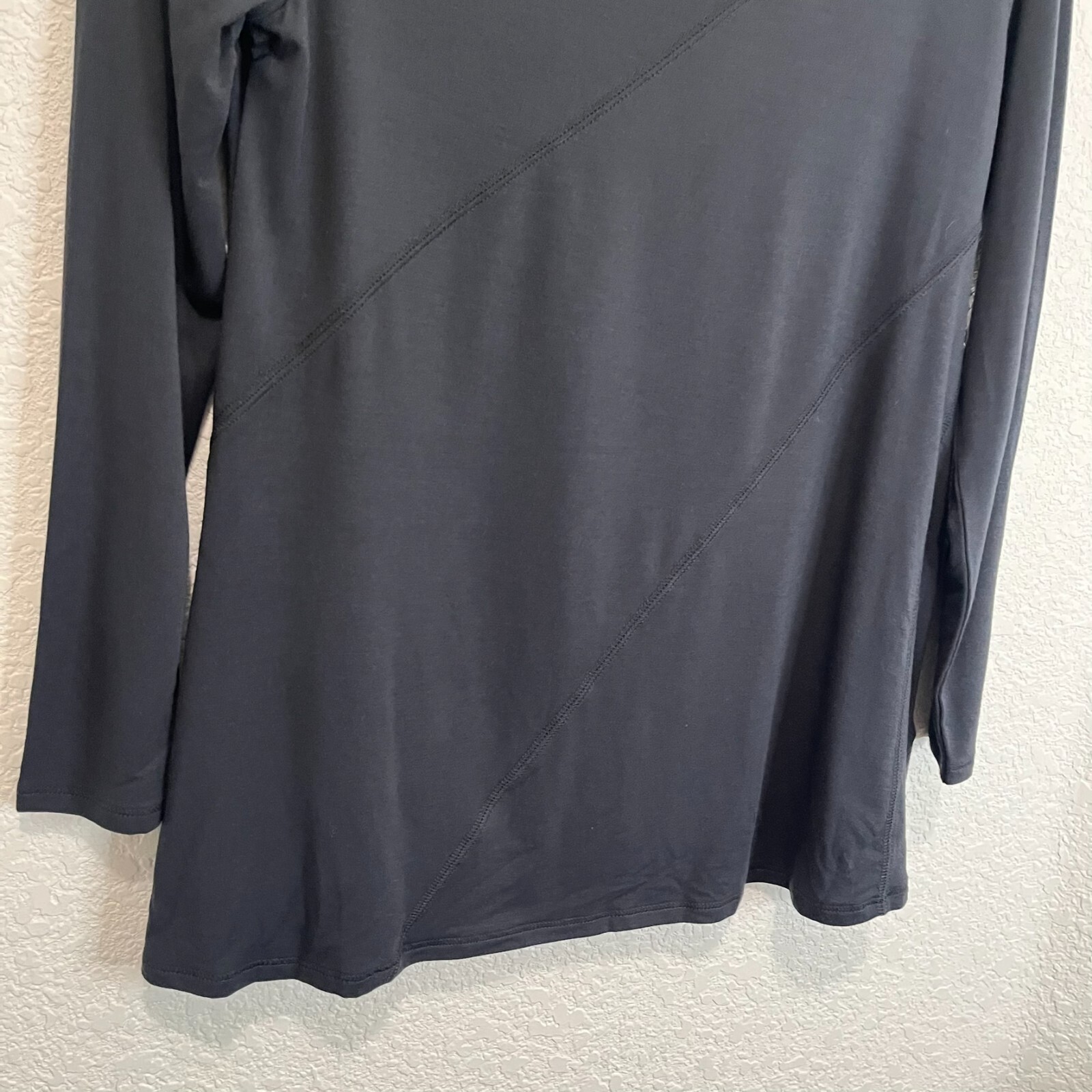 Soft Surroundings Solid Black Long Sleeve Shirt W… - image 3