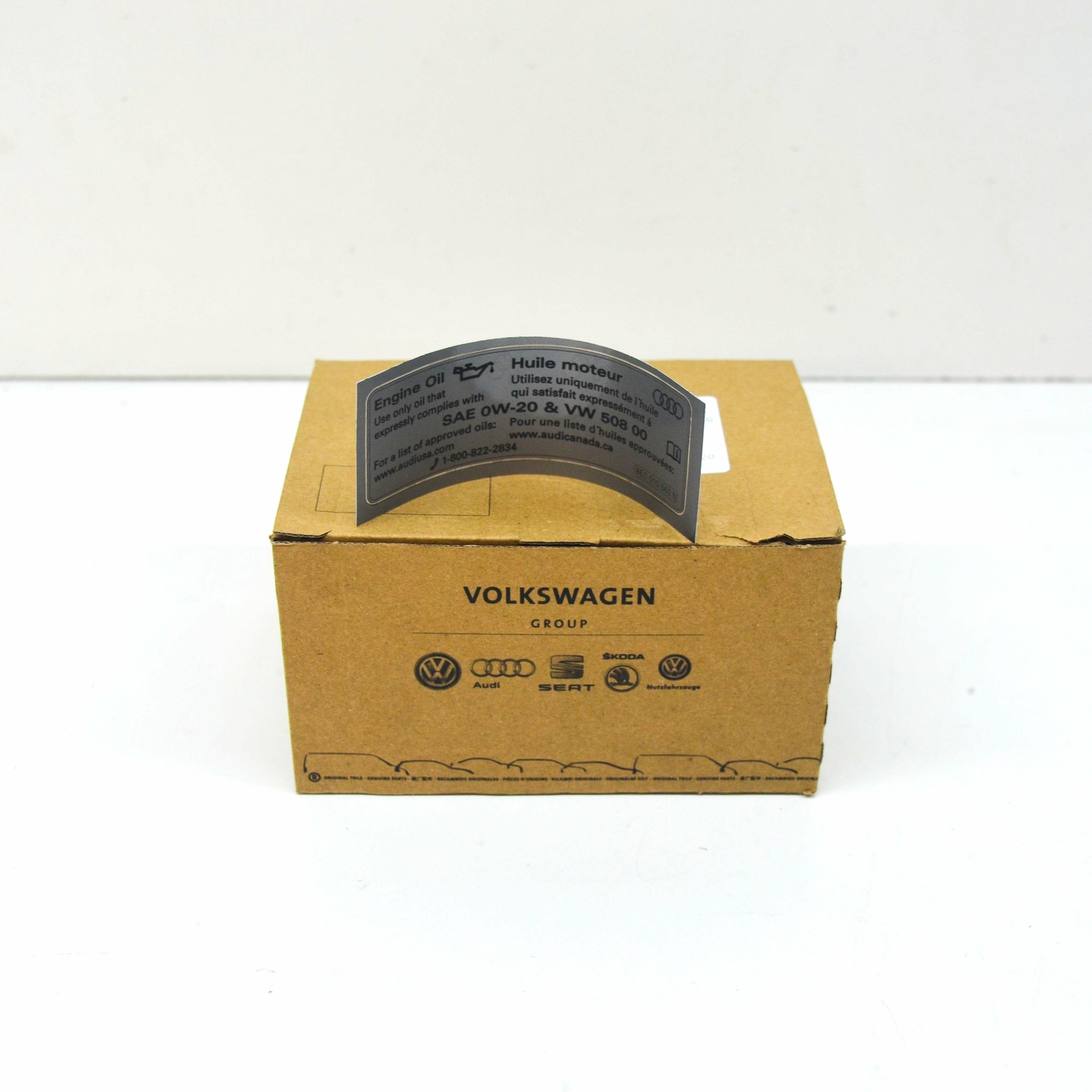 NEW AUDI A3 8V ENGINE OIL INFORMATION LABEL 8E0010560N ORIGINAL 8E0-010-560-N