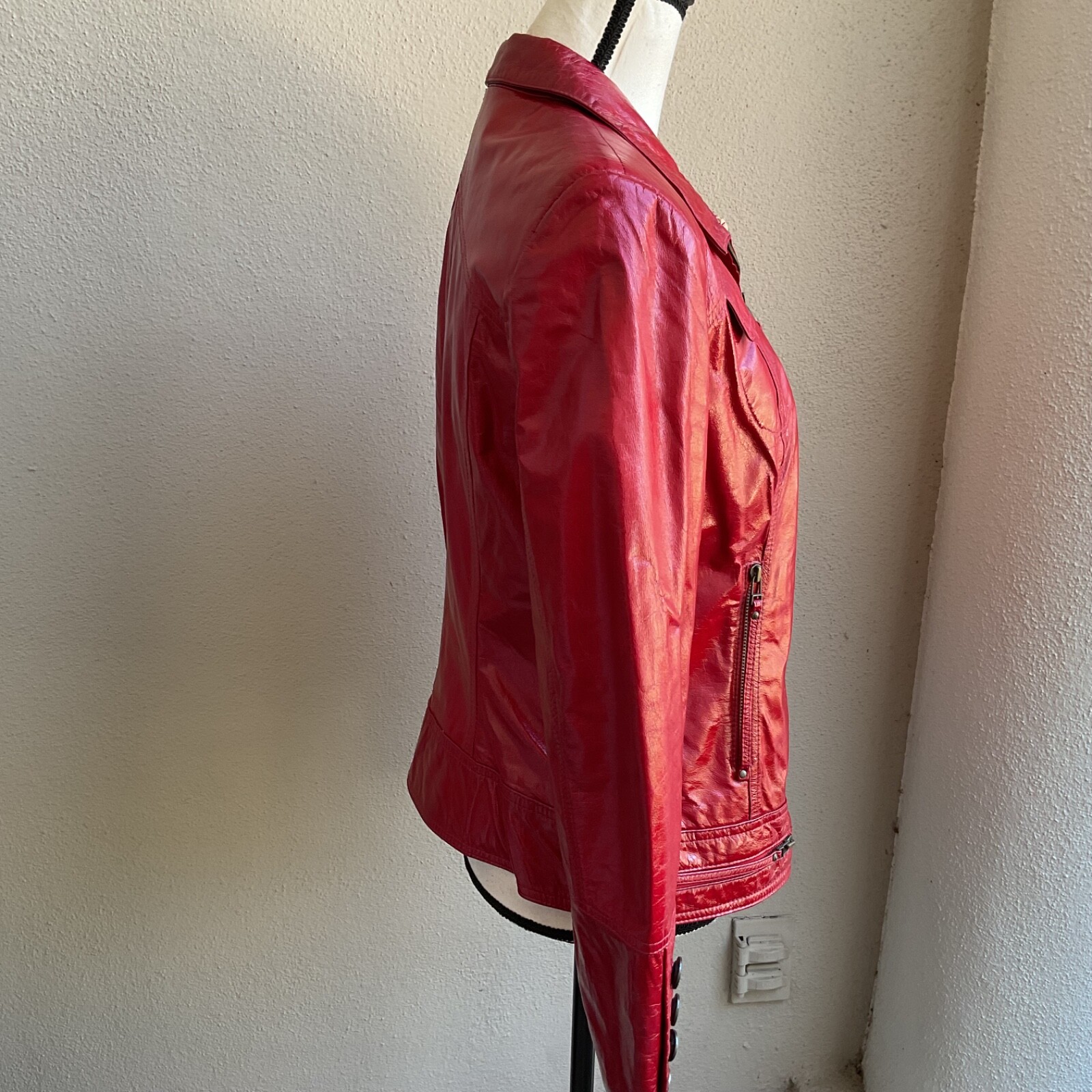 Red Leather Jacket - image 5