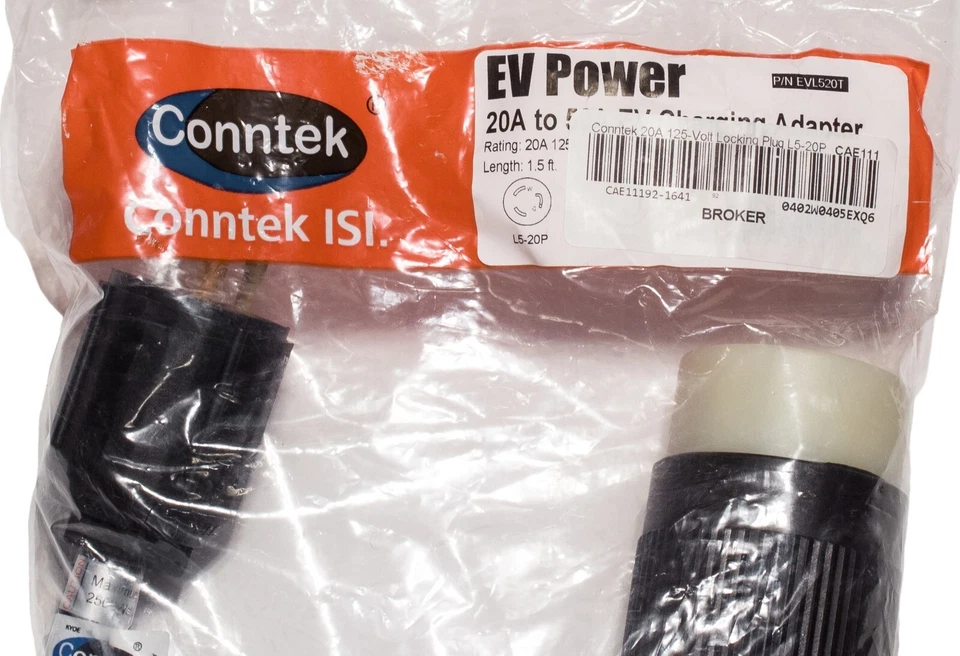 Conntek EV Charging Adapter 20A Locking Plug To 50A Electric Vehicle Tesla - Image 3 of 4