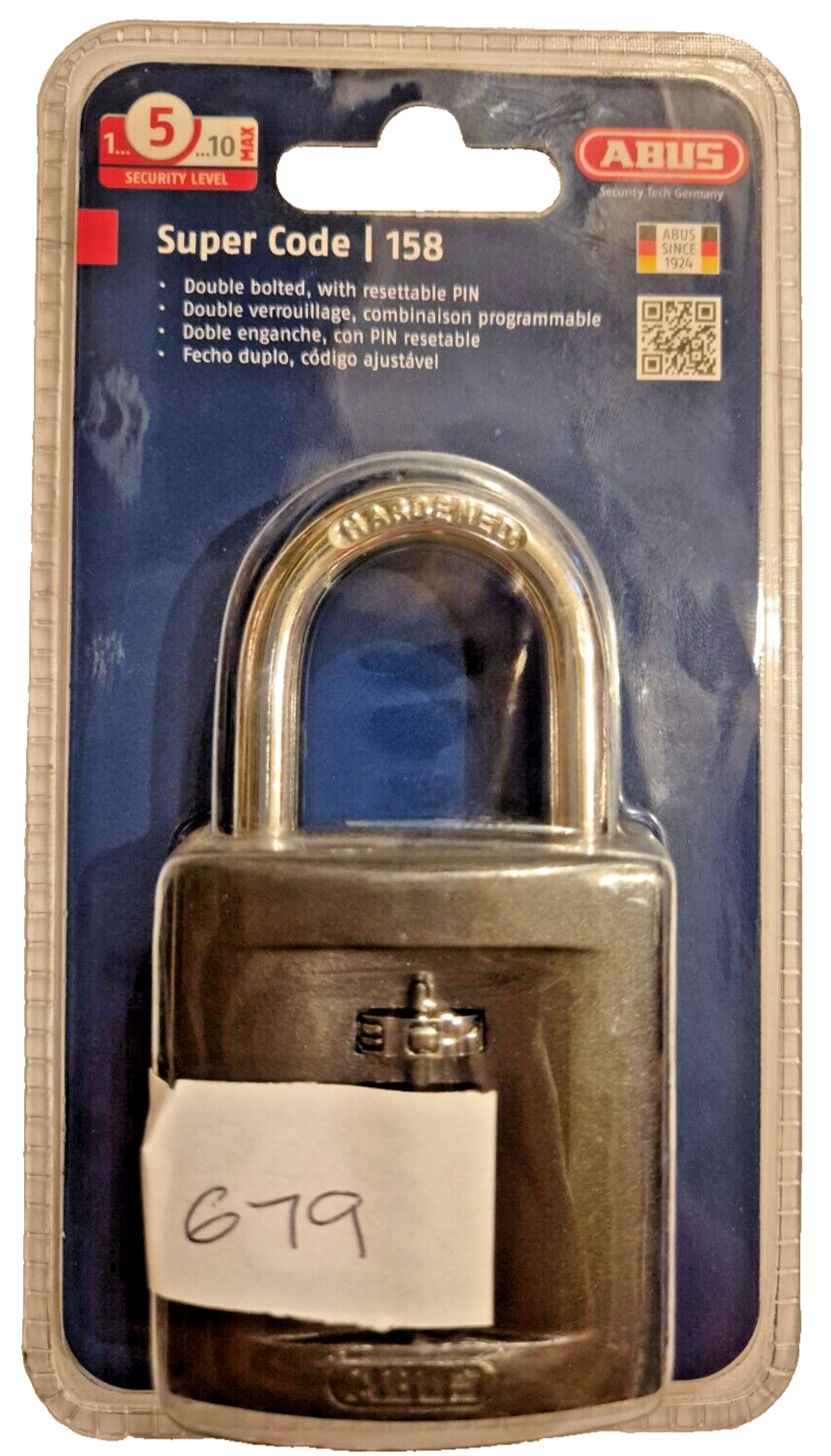 Abus 50mm 4-Wheel Combination Padlock with Hardened Steel Shackle for Secure Storage - Image 2