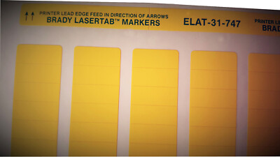 Brady ELAT-31-747YL-10 014388 LaserTab 3360 EtikettenPolyester Acryl 15 Bogen A4