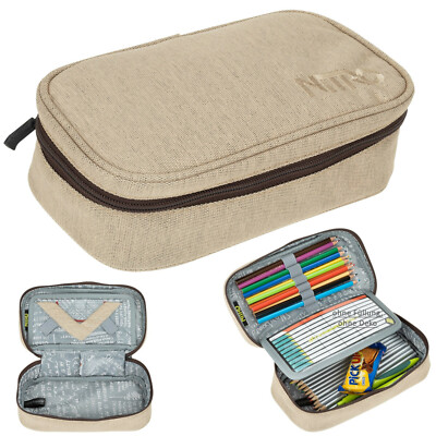 Federmäppchen Mäppchen Nitro Pencil Case XL Pennal Federtasche Schule Almond