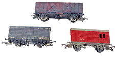 Rake Of 3 Triang R123 G&R Wrenn OO Railway Freight Wagons Tender Horse Box Unbox