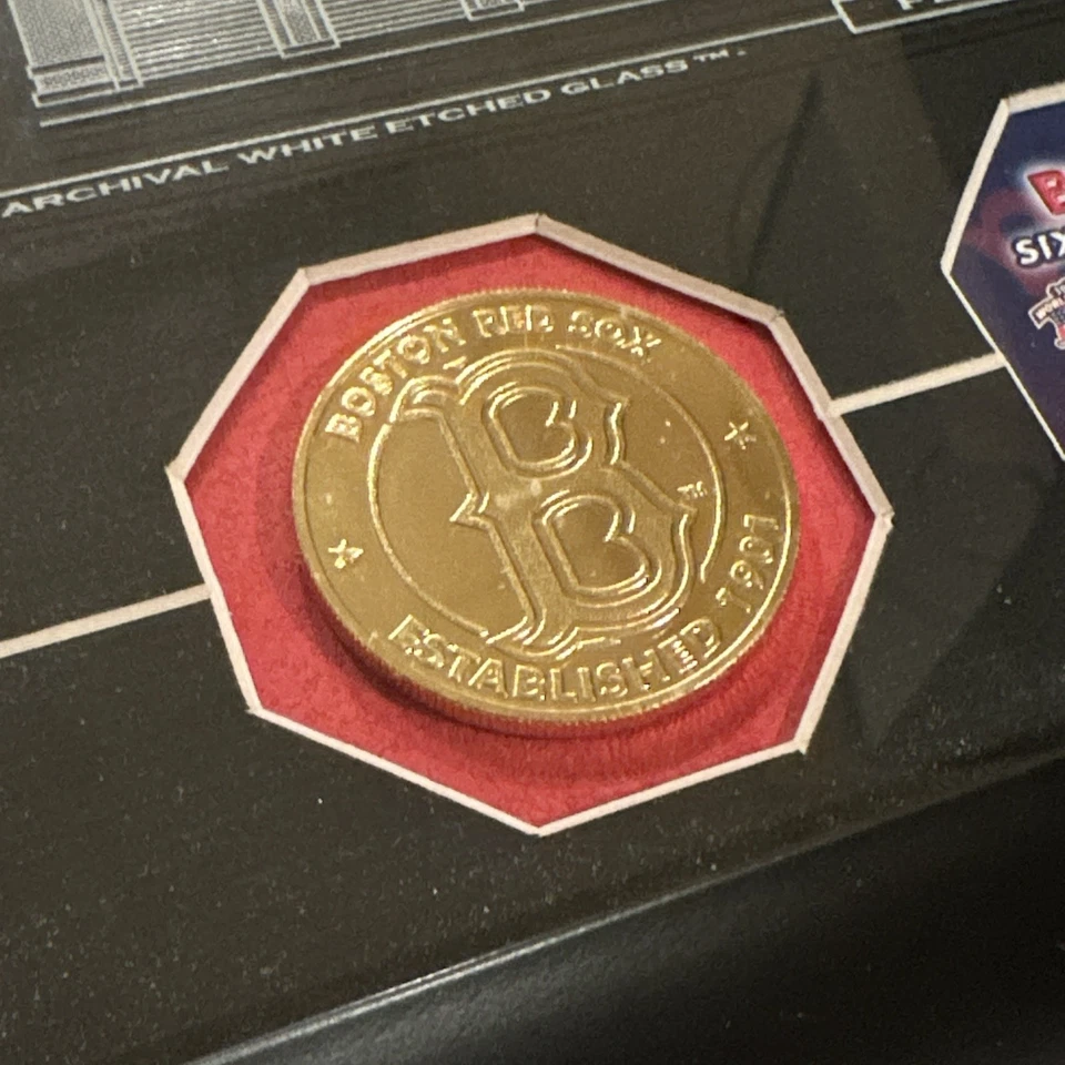 Fenway Park framed Red Sox 2004 World Limited Edition Daniel Parry Etched Glass - Image 3 of 4