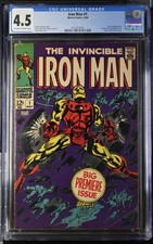Iron Man #1 * CGC 4.5 * Free ship on 2 items!