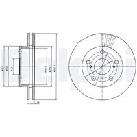 2X Bremsscheibe Delphi BG4181 FüR Toyota Hilux 7 Pick Up KUN15_ KUN15R KUN15