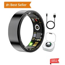 Smart Ring Health Fitness Tracker for Men Women, Heart Rate, SPO , Sleep ...