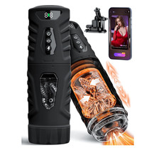 Male Masturbaters Automatic HandsFree Thrusting Cup Rotating Stroker Men Sex Toy