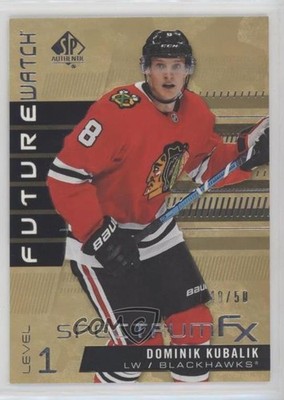 2019-20 SP Authentic Spectrum FX Bounty Gold 48/50 Dominik Kubalik Rookie RC 0ll