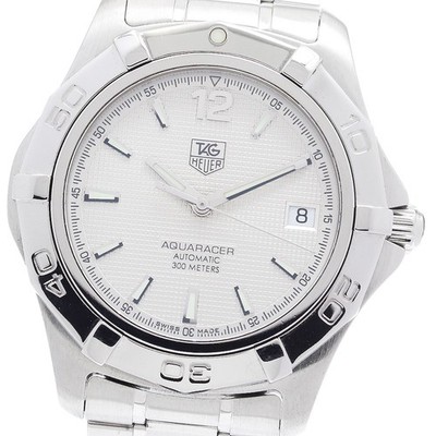 TAG HEUER Aqua racer WAF2111-0 Date Silver Dial Automatic Men's Watch_973211
