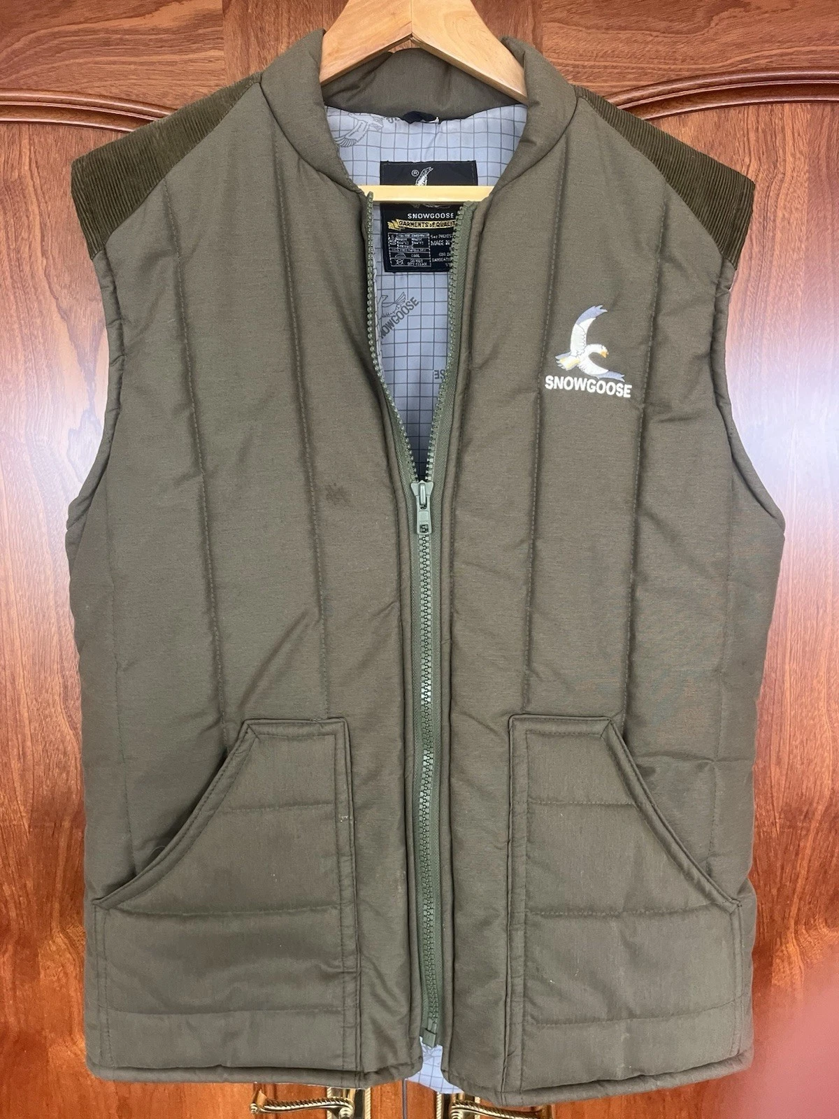 Mens Snowgoose Quilted Bodywarmer Size M