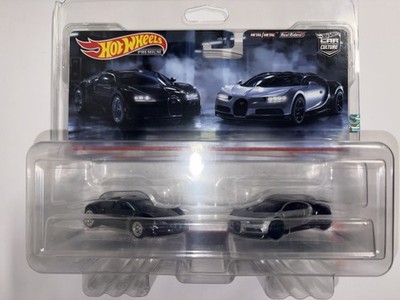   Hot Wheels Premium Car Culture 2 Pack Bugatti Veyron & '16 Bugatti Chiron  