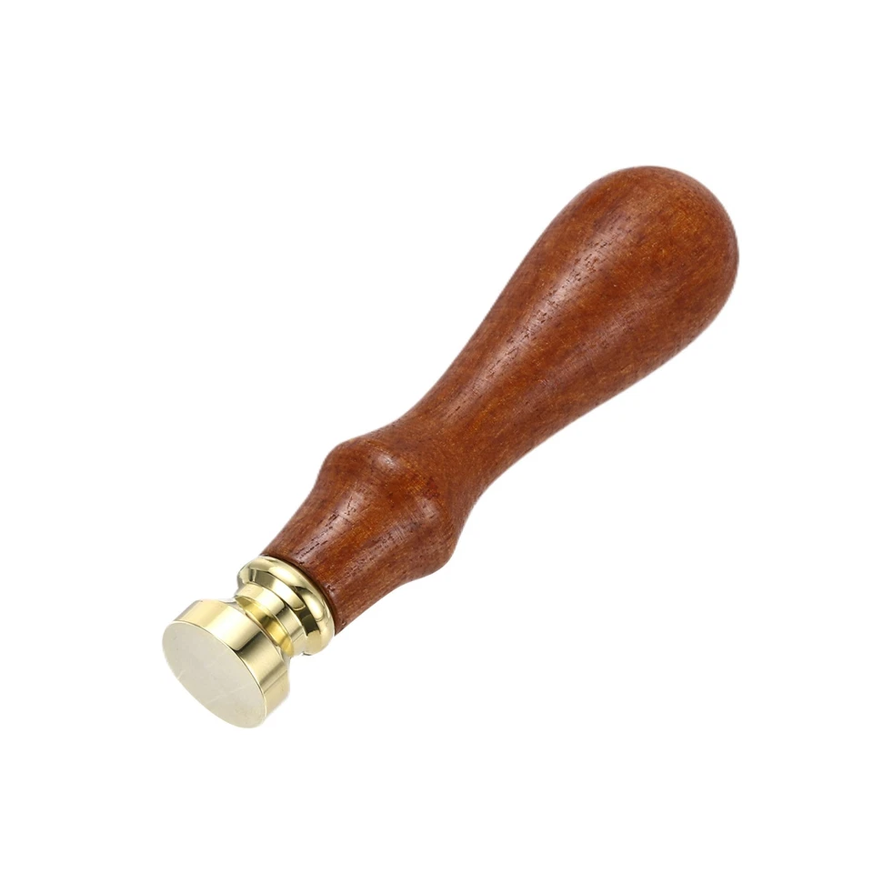 Pour 15mm Tampon Cire Ronde Tête Laiton Non Gravée - Photo 3/4