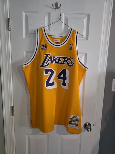 100% Authentic Mitchell & Ness Kobe Bryant 07-08 LA Lakers Jersey Sz 52 XXL 