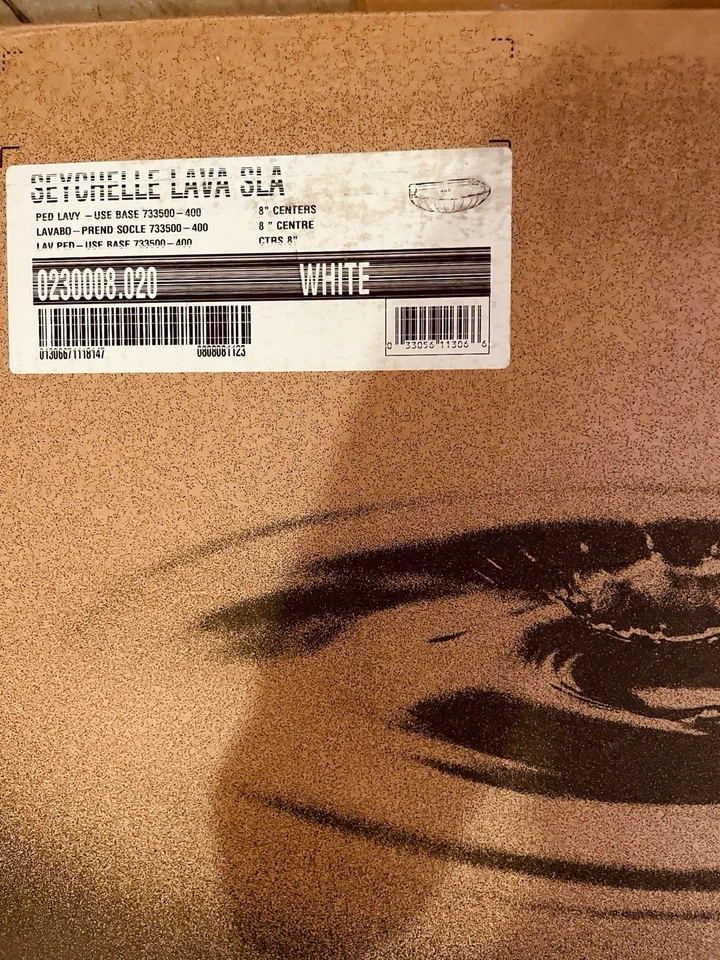 American Standard Decorative Pedestal Sink bowl and base - Image 2 of 2