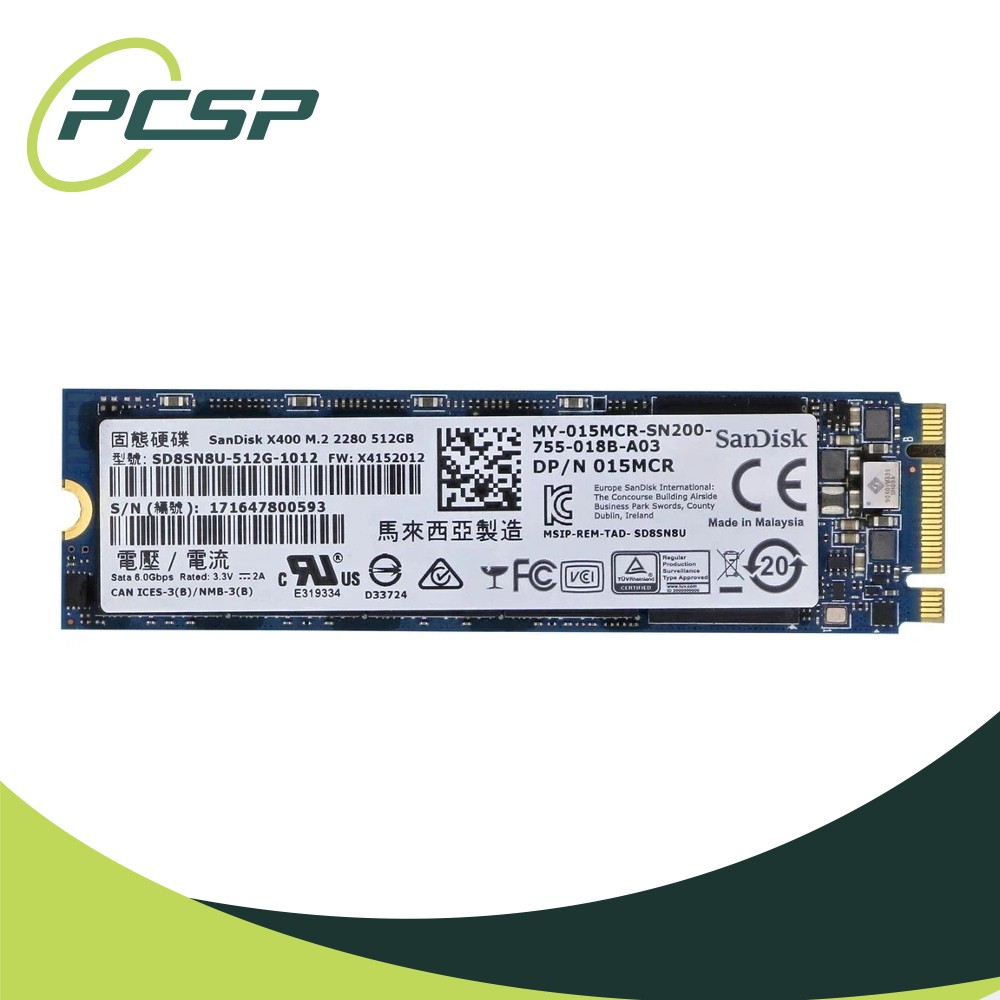 Dell SanDisk 512GB SATA M.2 SSD SD8SN8U-512G 15MCR 2280 Stick