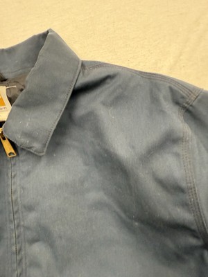 Used Thrashed Carhartt J293 NVY Navy Blue Work Jacket X-Large Tall