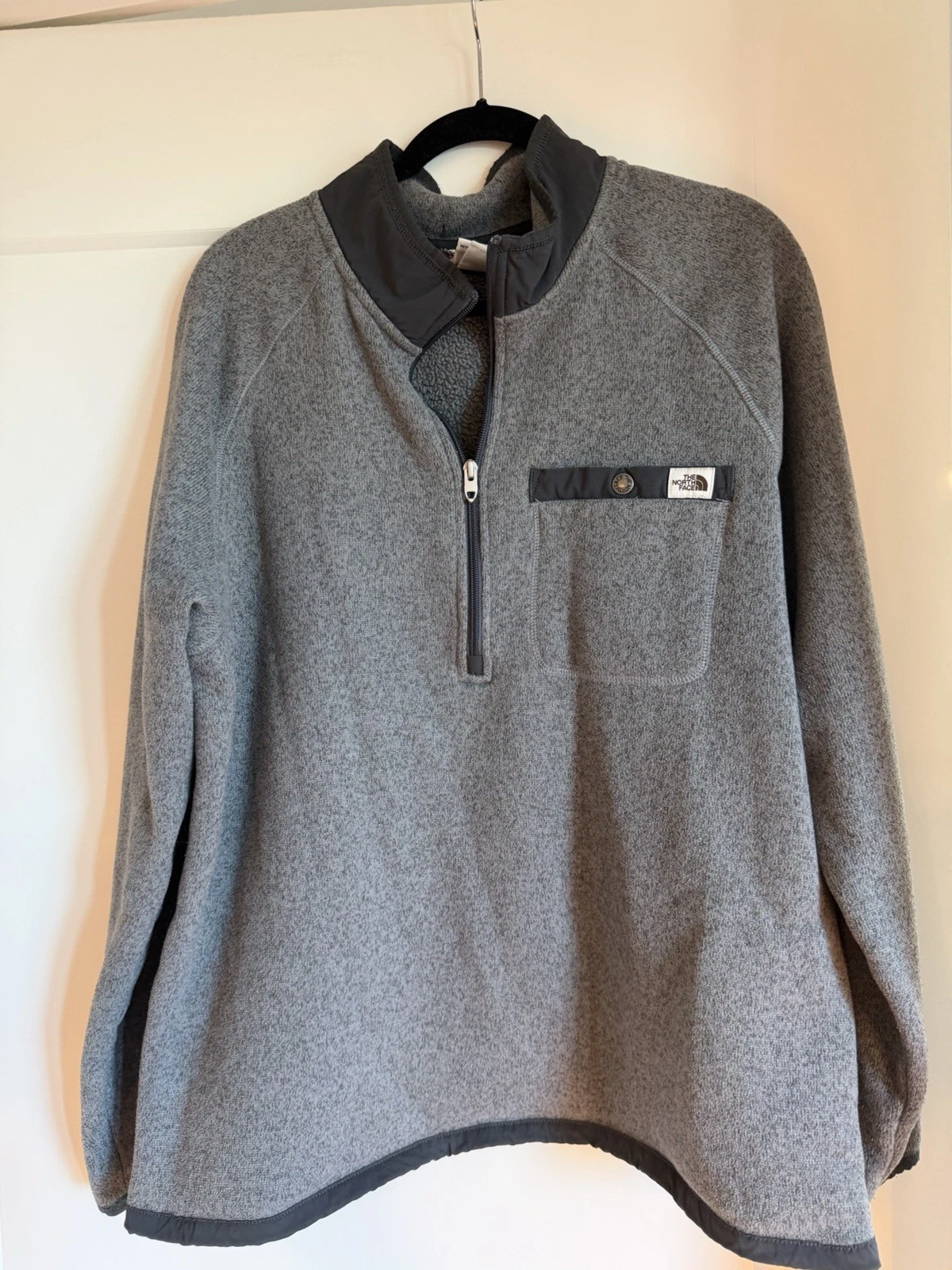 The North Face Grey Mens Pullover Fleece - XL