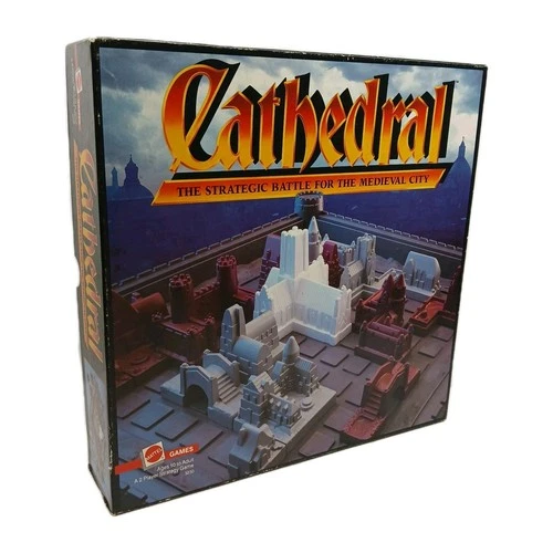 Vintage Cathedral Board Game Strategic Battle Medieval City Mattel Complete 1986