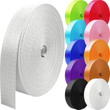 Nylon Webbing 1 inch 1.5 inch 2 inch Webbing Nylon Strap Backpack Straps Belt, 1