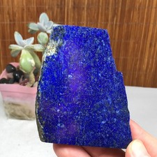 82mm Natural Lapis lazuli slice Crystal gemstone Polish/rough Specimen122g A2593