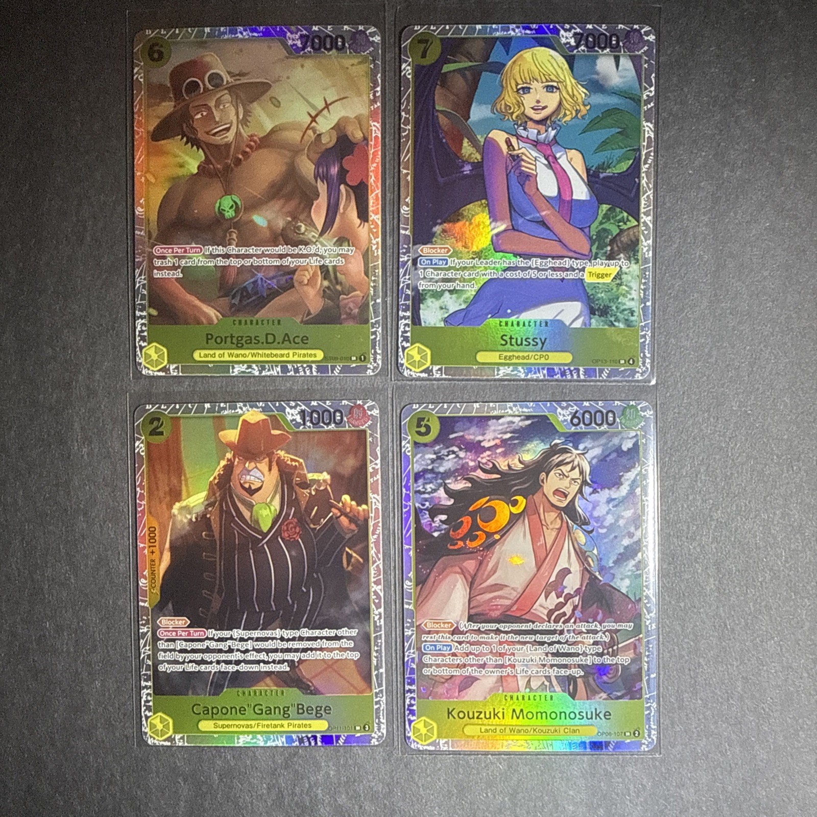 Portgas.D.Ace ST09-010 Super Rare Starter Deck 9: Yamato One Piece NM Yellow