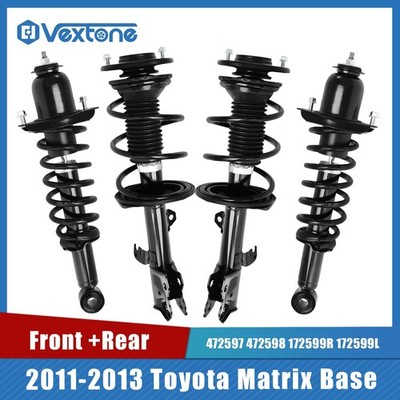 4PC Front Struts + Rear Shock for Toyota Matrix Base 2011 2012 2013