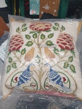 Image of Morris & Co.Seasons Cushion, Indigo