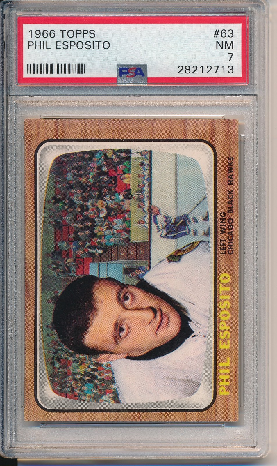 1966 Topps #63 Phil Esposito PSA 7