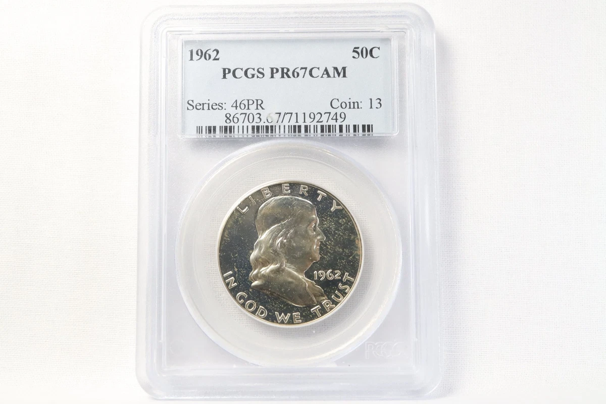 PR 67 Graded 1962 Franklin Half Dollars (1948-1963) for sale | eBay