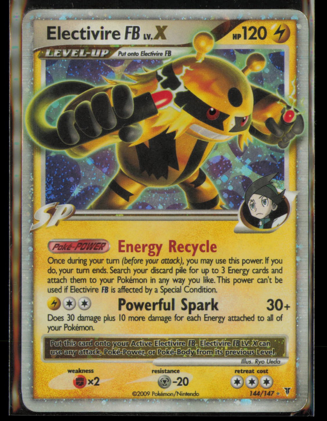 Electivire FB LV.X 144/147 Holo LV.X Rare Supreme Victors Pokemon Lightly Played