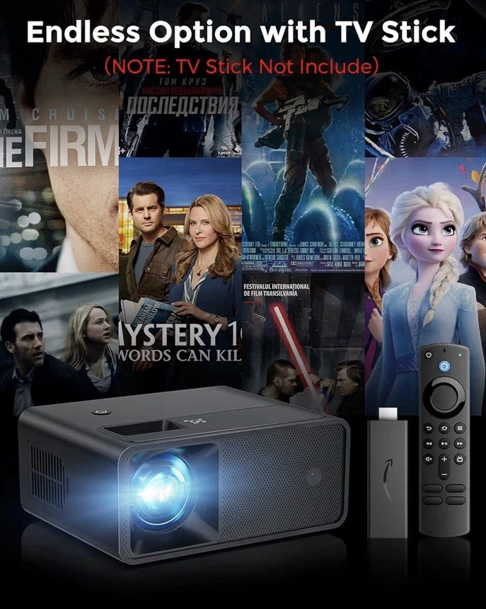 CiBest Mini Projector, 2025 Upgraded Full HD 1080P Support Video Projector, BEST - Image 4 of 4