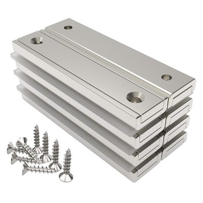 Rechteckmagnete 30 kg Kraft 60 x 13,5 x 5 mm