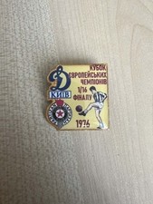 Fußball Pin Anstecker Dynamo Kiew - FK Partizan Belgrad Serbien 1976-1977 #4