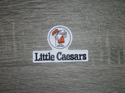 Little Caesar's Pizza Retro Throwback Embroidered Iron On Patch 3.5'' x 2.25''