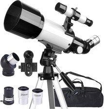 Telescope for Adults Astronomy, Astronomical Telescopes 70mm Aperture 400mm Port