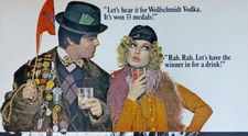 Vintage Retro 1970 Ad Wolfschmidt Vodka Have The Winner For A Drink