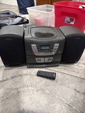 Vintage SONY CFD-ZW165 AM/FM Stereo Cassette Recorder CD Boombox Tested