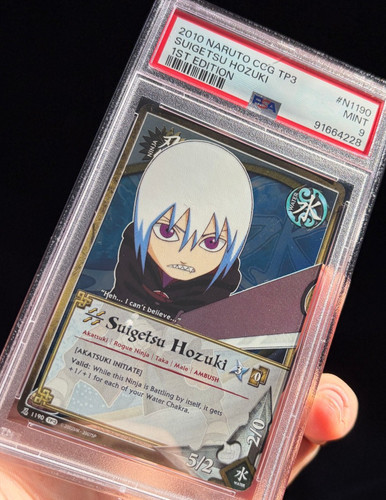 2010 Naruto CCG TP3 N1190 1st EDITION FOIL Suigetsu Hozuki MINT 9 PSA91664228