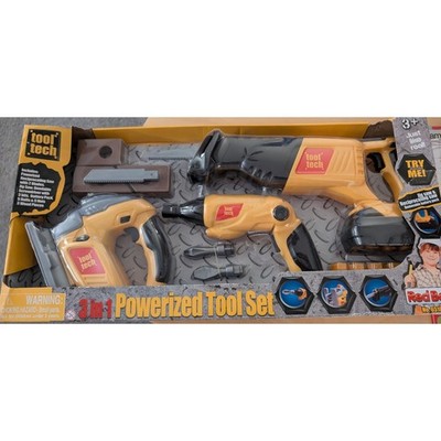 NIB Tool Tech 3 in 1 Powerized Tool Toy Set