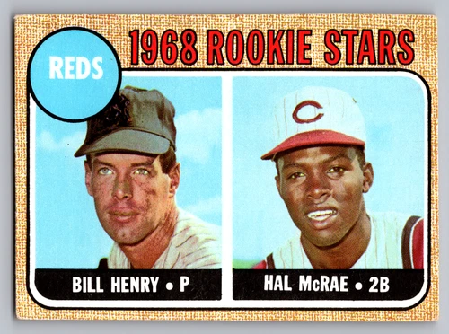 1968 TOPPS #384 HAL McRAE CINCINNATI REDS ROOKIE
