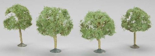 Bachmann 32113 Paisajes Escenarios 2 1/4"-2 1/2" Robles (Juego de 4) | Condition: New