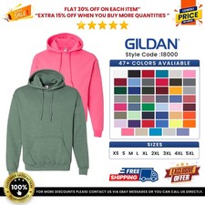 Gildan G185 Men's Heavy Blend Pouch Pocket Long Sleeve Hooded Sweatshirt