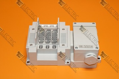 SMC, SS5Y7-10T-03BS-C8, Pneumatic Air Valve Manifold 3 Station Port 5/4