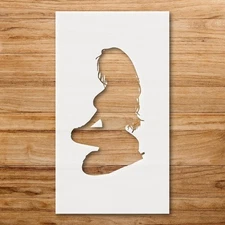 Sexy Woman Silhouette Wall Art Reusable Plastic Stencil - StencilAir