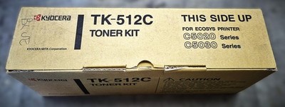 Genuine Kyocera Mita TK512C Cyan Toner Cartridge FS-C5020N ECOSYS C5020/5030