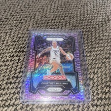 2024 WNBA Prizm Monopoly - Courtney Williams - Purple Millionaire Shimmer /50