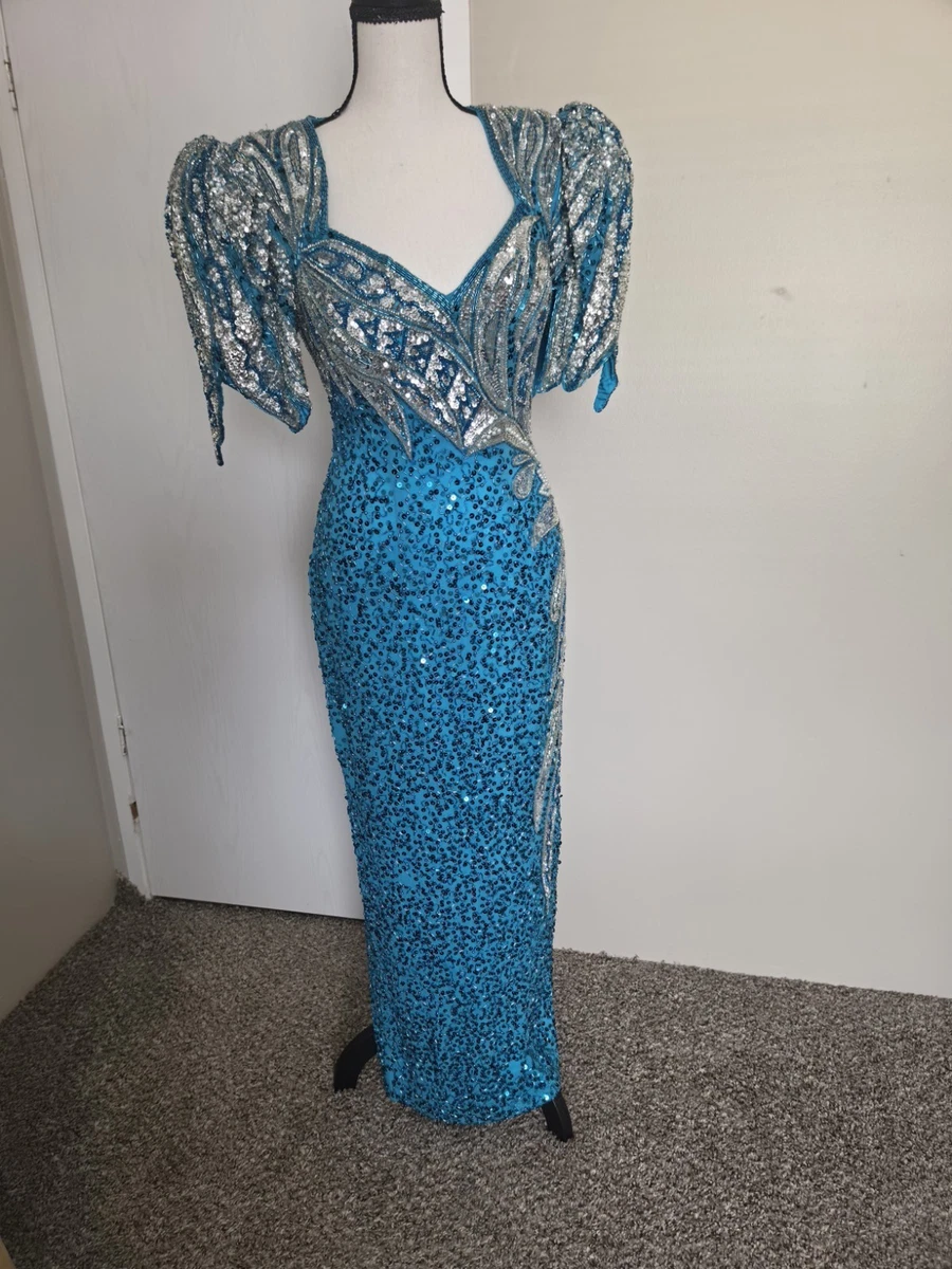 alyce designs vintage sequin dress Sequined Dresses